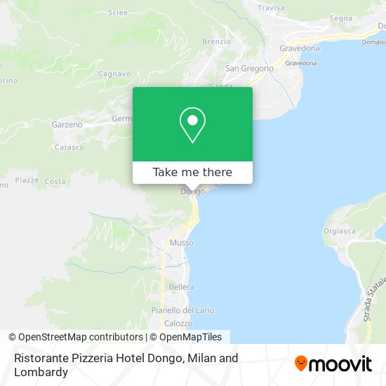Ristorante Pizzeria Hotel Dongo map