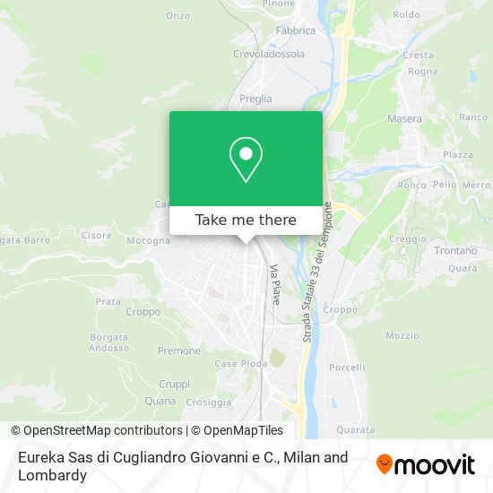 Eureka Sas di Cugliandro Giovanni e C. map