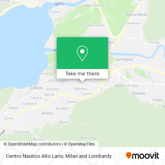 Centro Nautico Alto Lario map