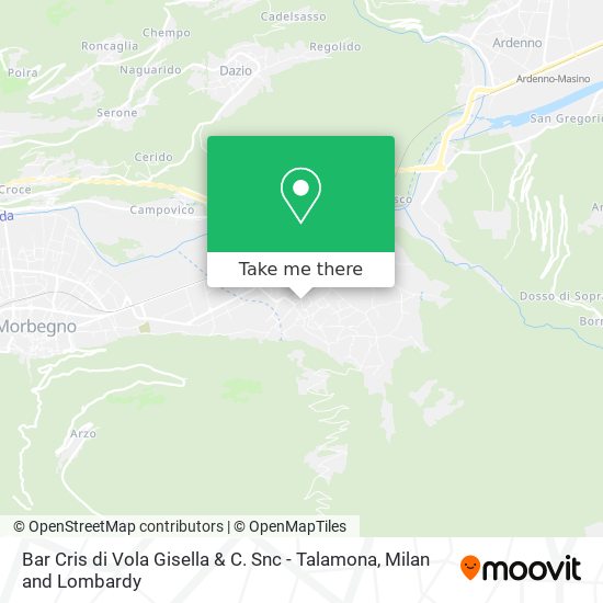 Bar Cris di Vola Gisella & C. Snc - Talamona map