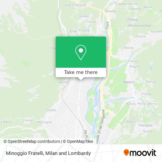 Minoggio Fratelli map