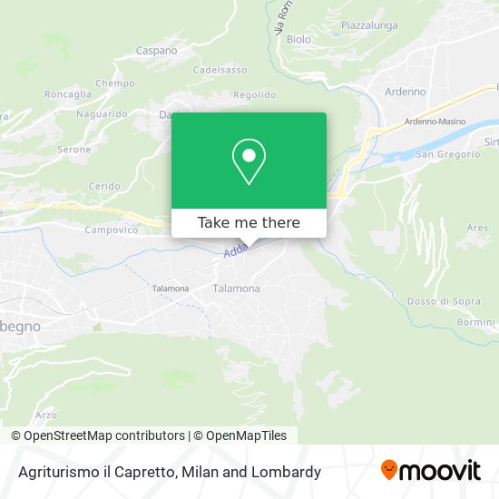 Agriturismo il Capretto map