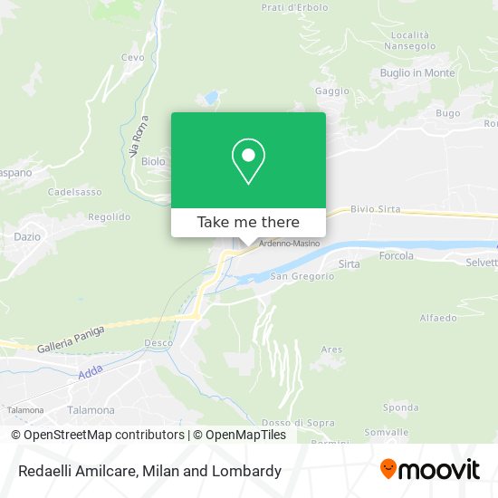 Redaelli Amilcare map