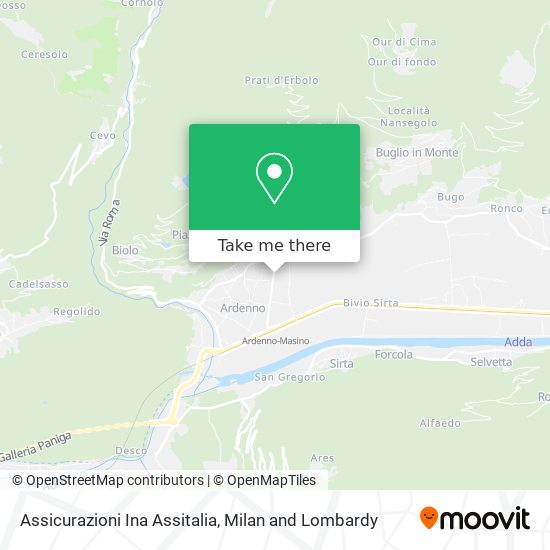Assicurazioni Ina Assitalia map