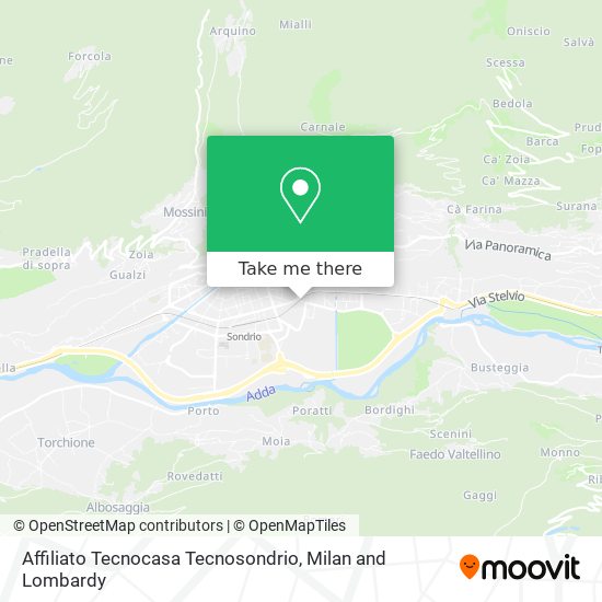 Affiliato Tecnocasa Tecnosondrio map