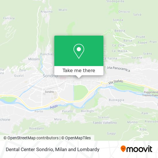 Dental Center Sondrio map