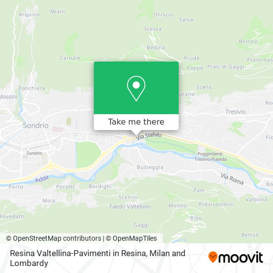Resina Valtellina-Pavimenti in Resina map