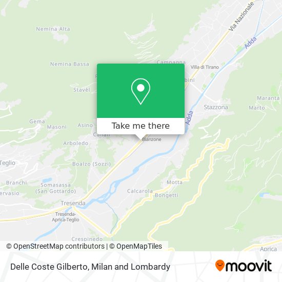 Delle Coste Gilberto map