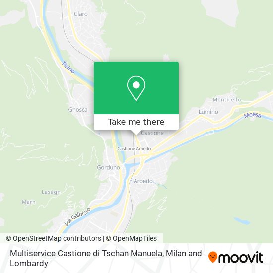 Multiservice Castione di Tschan Manuela map