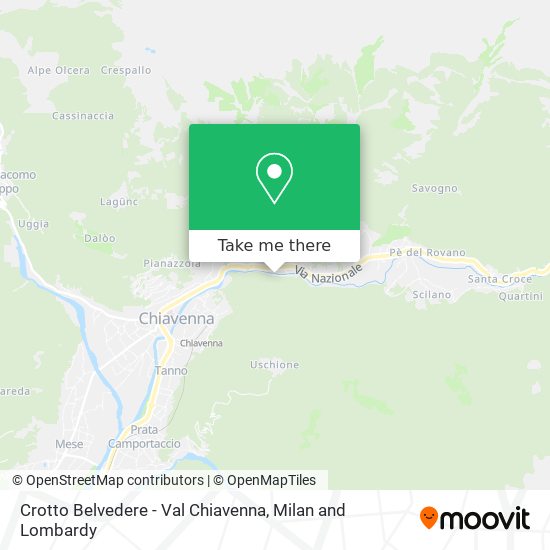 Crotto Belvedere - Val Chiavenna map