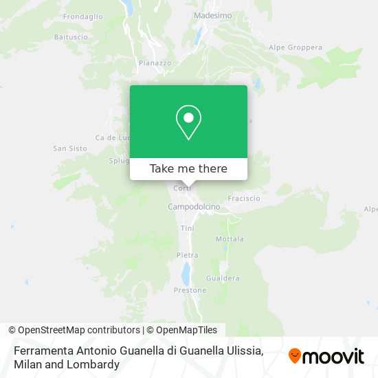 Ferramenta Antonio Guanella di Guanella Ulissia map