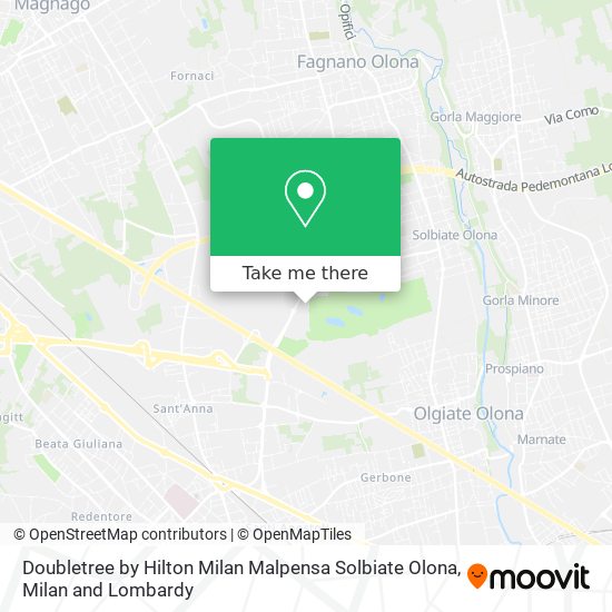 Doubletree by Hilton Milan Malpensa Solbiate Olona map