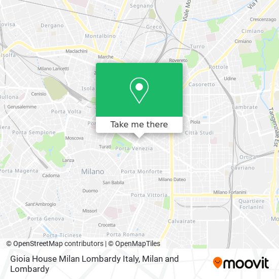 Gioia House Milan Lombardy Italy map