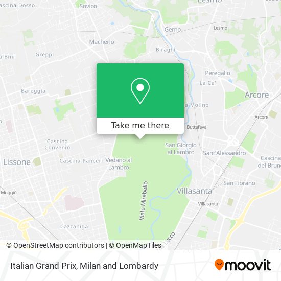 Italian Grand Prix map