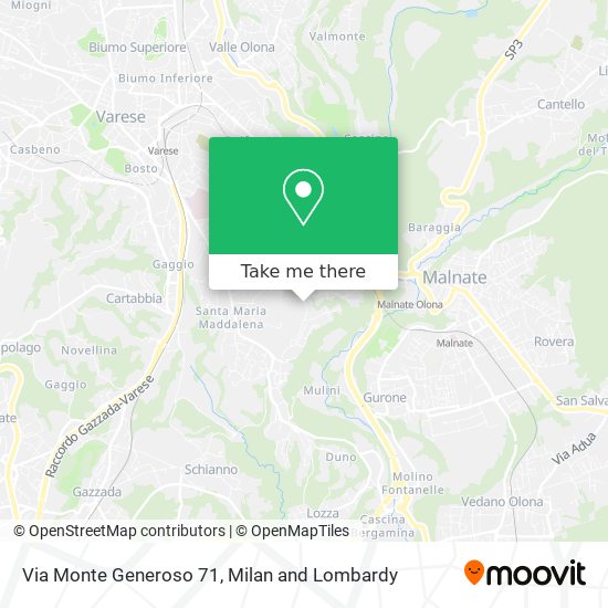 Via Monte Generoso 71 map