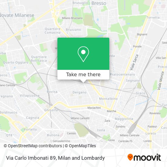 Via Carlo Imbonati 89 map