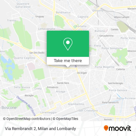 Via Rembrandt 2 map