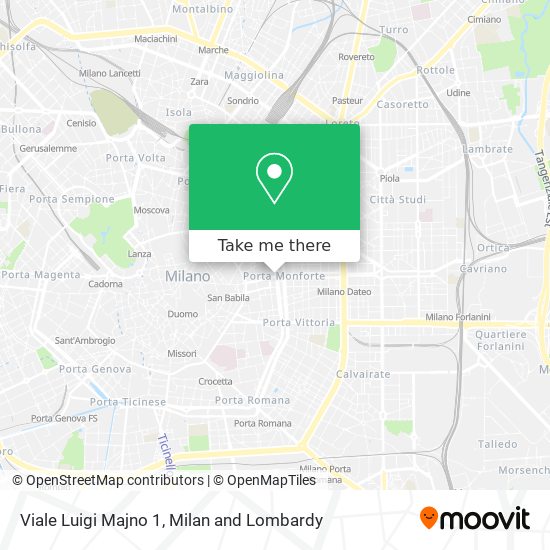 Viale Luigi Majno 1 map