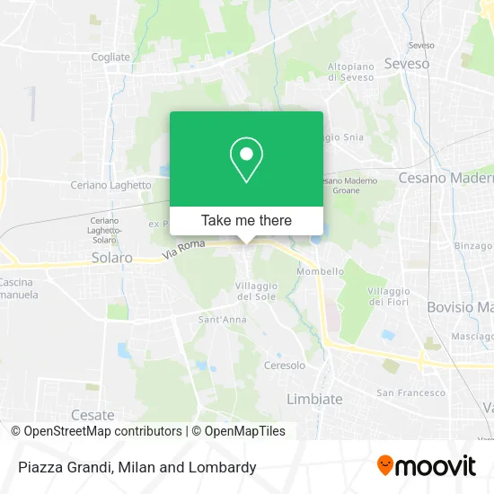 Piazza Grandi map