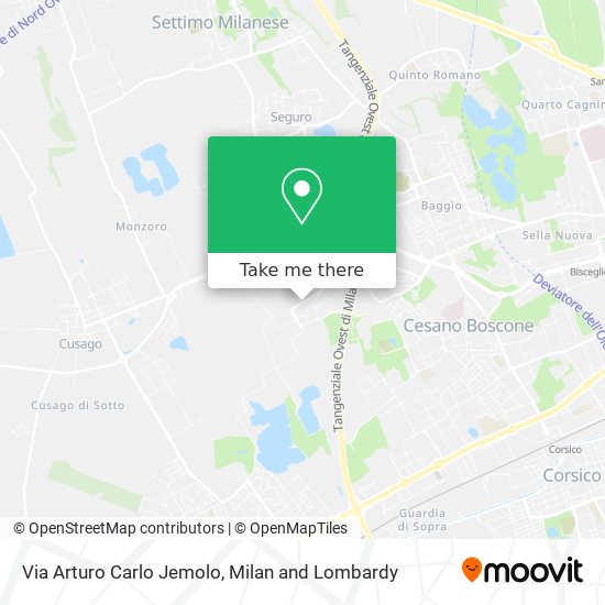Via Arturo Carlo Jemolo map