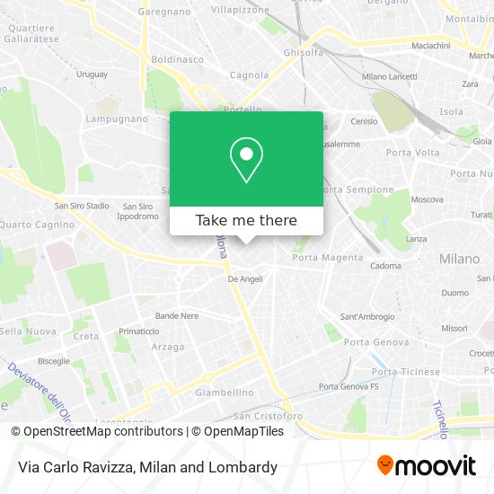 Via Carlo Ravizza map