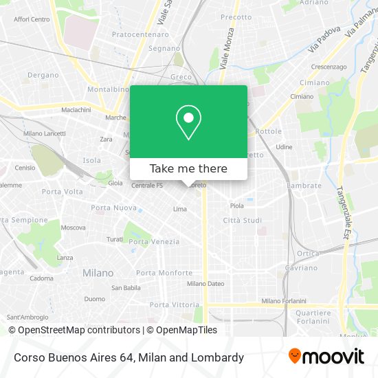Corso Buenos Aires 64 map