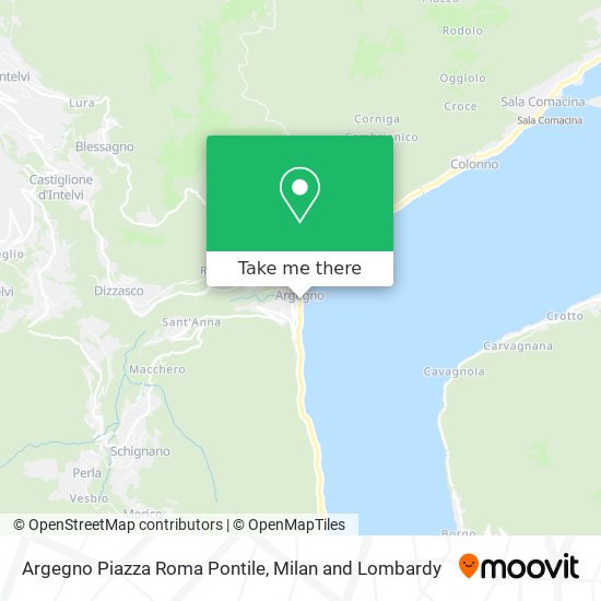 Argegno Piazza Roma Pontile map