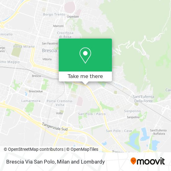 Brescia Via San Polo map