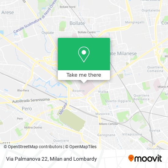 Via Palmanova 22 map