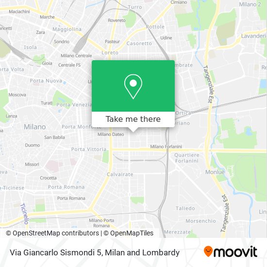 Via Giancarlo Sismondi 5 map