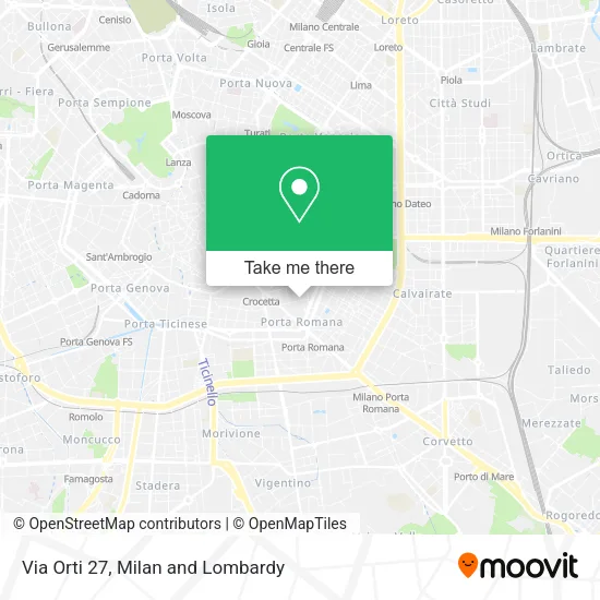 Via Orti 27 map