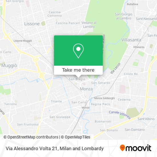Via Alessandro Volta 21 map