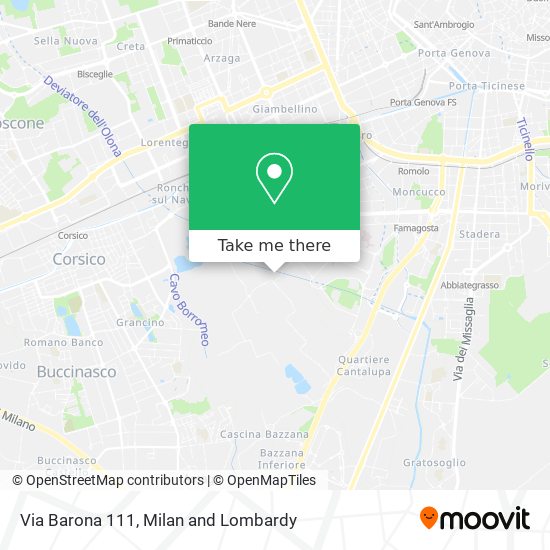 Via Barona  111 map