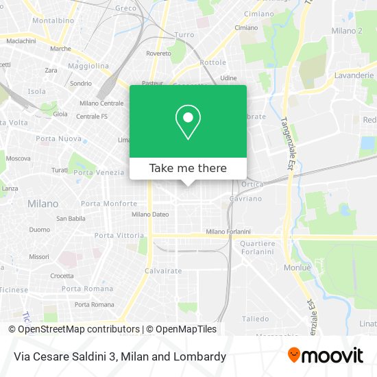 Via Cesare Saldini 3 map