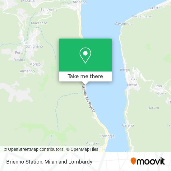 Brienno Station map