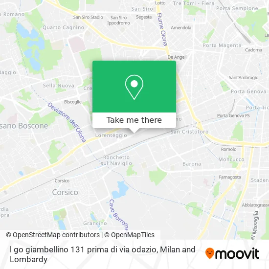 l go giambellino 131 prima di via odazio map