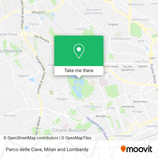 Parco delle Cave map