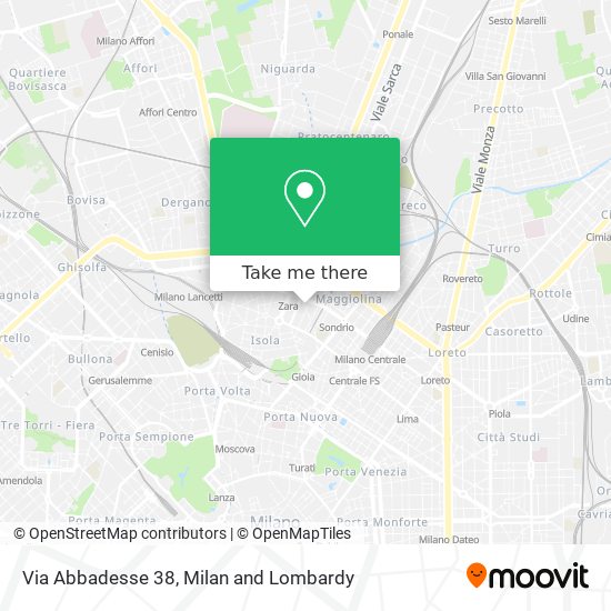 Via Abbadesse 38 map