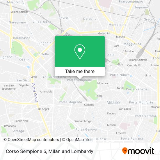 Corso Sempione 6 map