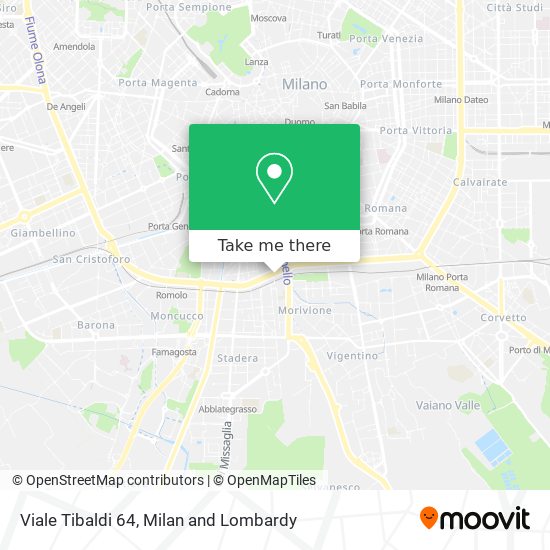 Viale Tibaldi 64 map
