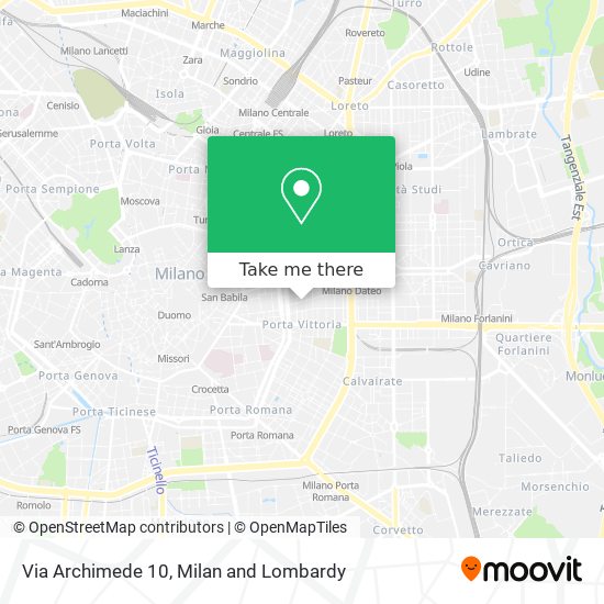 Via Archimede 10 map