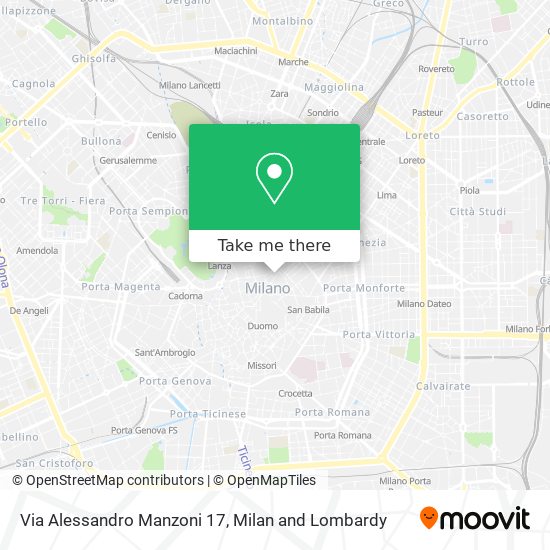 Via Alessandro Manzoni 17 map