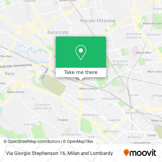 Via Giorgio Stephenson 16 map