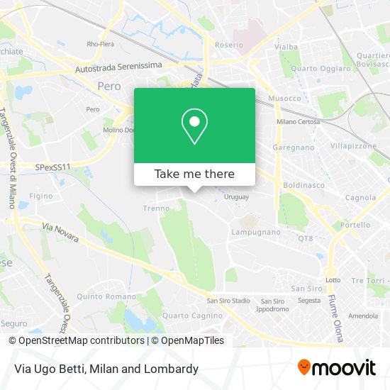 Via Ugo Betti map
