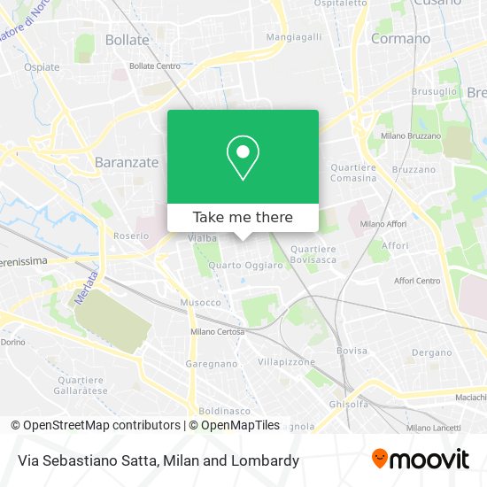Via Sebastiano Satta map