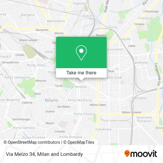 Via Melzo 34 map