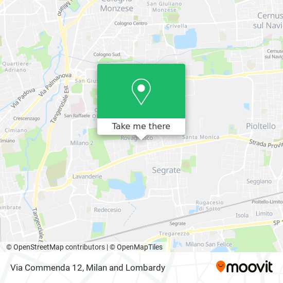 Via Commenda 12 map