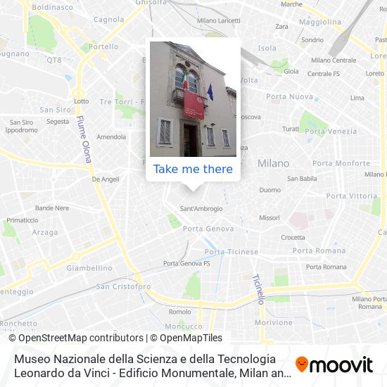 Museo Nazionale della Scienza e della Tecnologia Leonardo da Vinci - Edificio Monumentale map