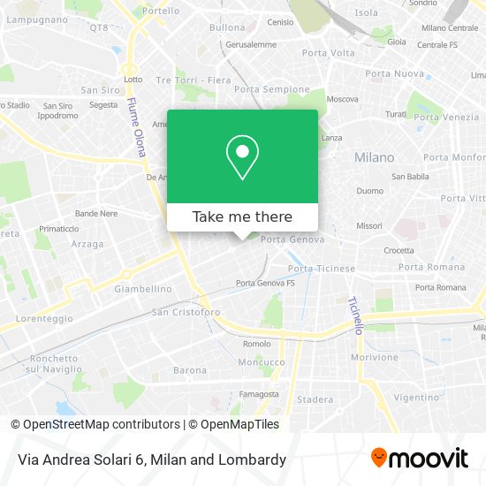 Via Andrea Solari 6 map