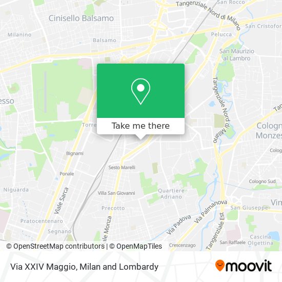 Via XXIV Maggio map